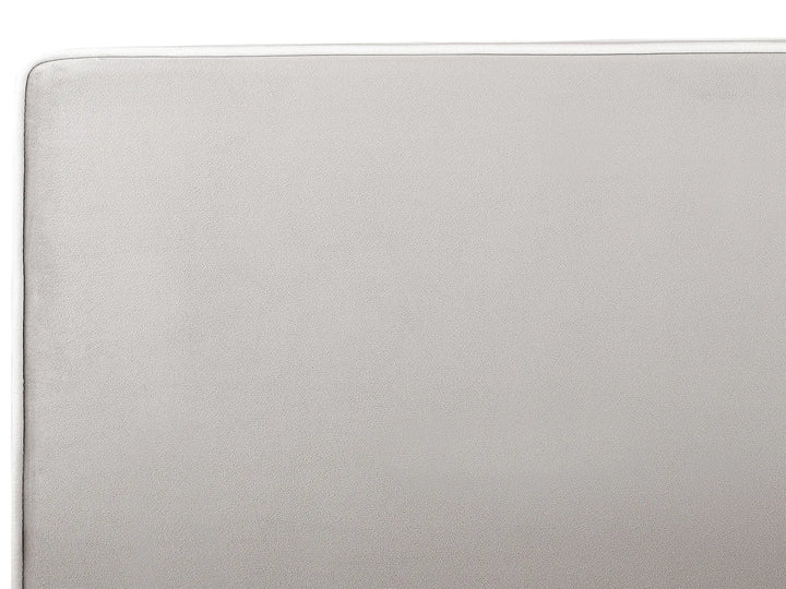 Bed Velvet 90 x 200 cm Light Grey Swain