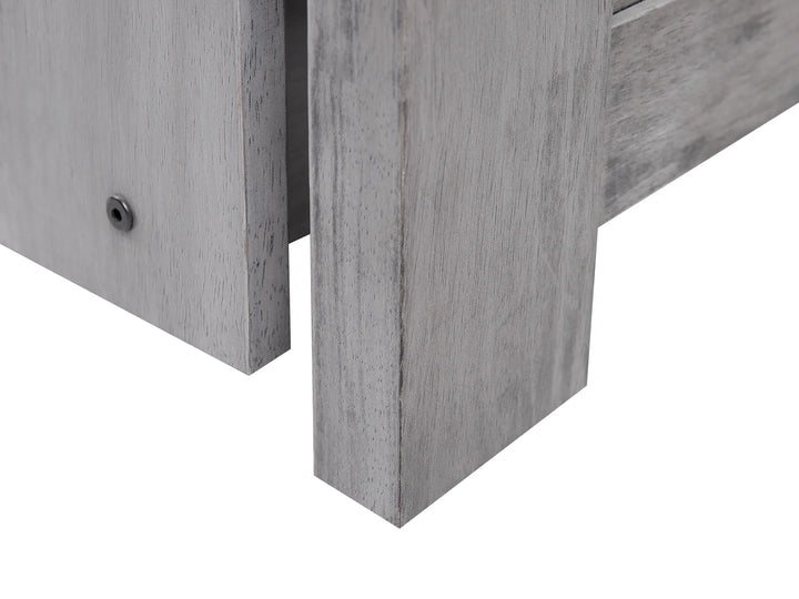 Bed with Storage Drawers Wood 90 x 200 cm Grey Codmar