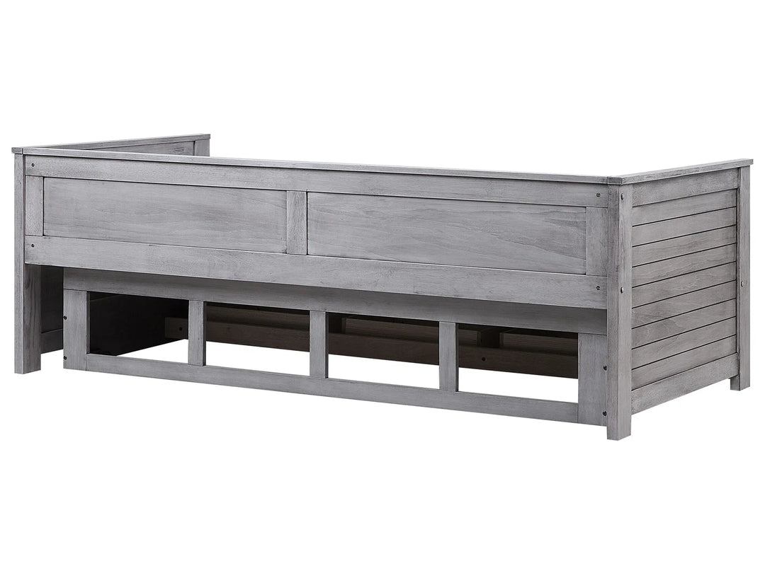 Bed with Storage Drawers Wood 90 x 200 cm Grey Codmar