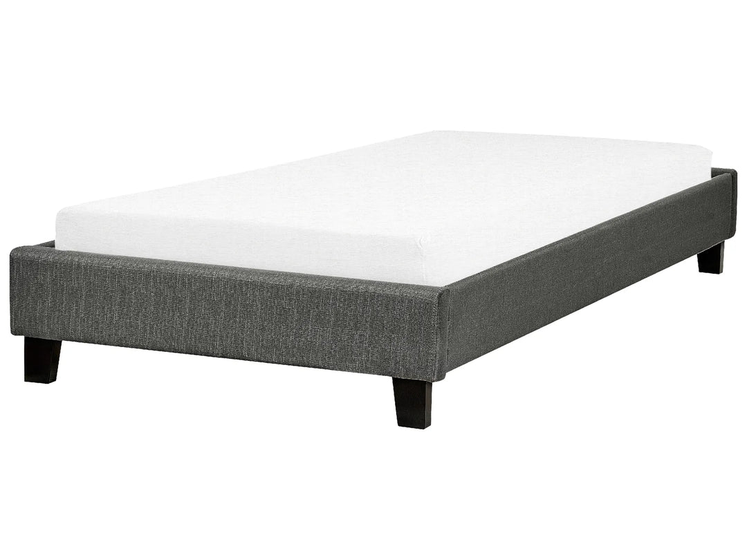 Bed without Headboard Fabric 90 x 200 cm (EU Single) Grey Malina