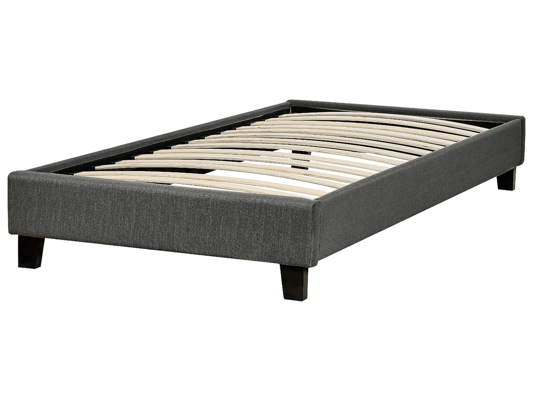 Bed without Headboard Fabric 90 x 200 cm (EU Single) Grey Malina