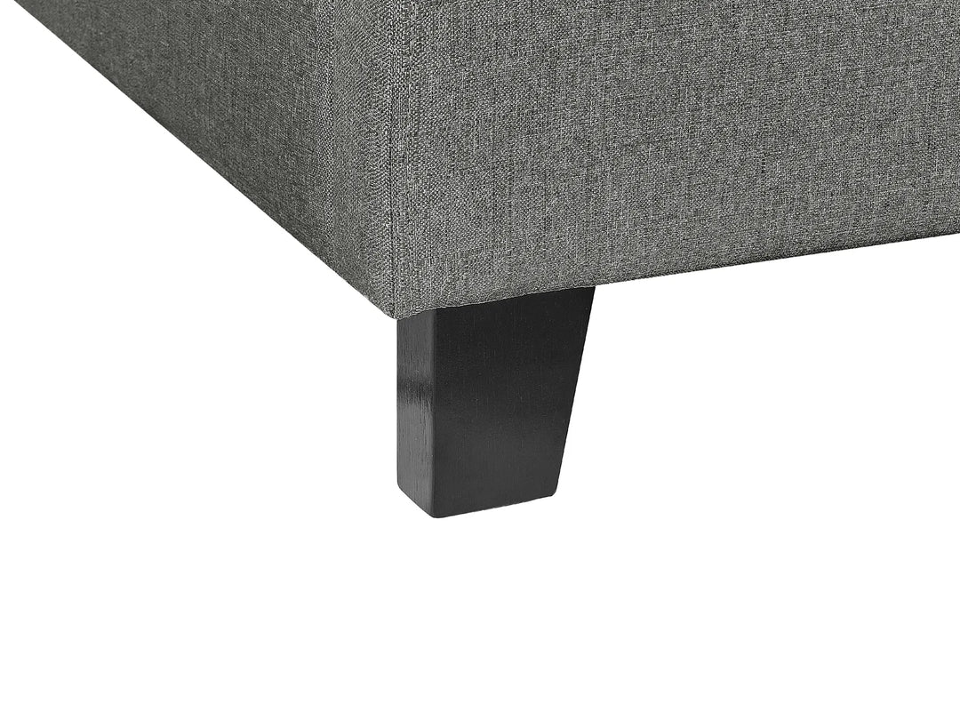 Bed without Headboard Fabric 90 x 200 cm (EU Single) Grey Malina