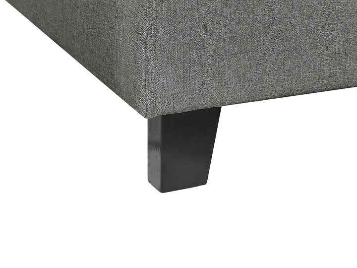 Bed without Headboard Fabric 90 x 200 cm (EU Single) Grey Malina