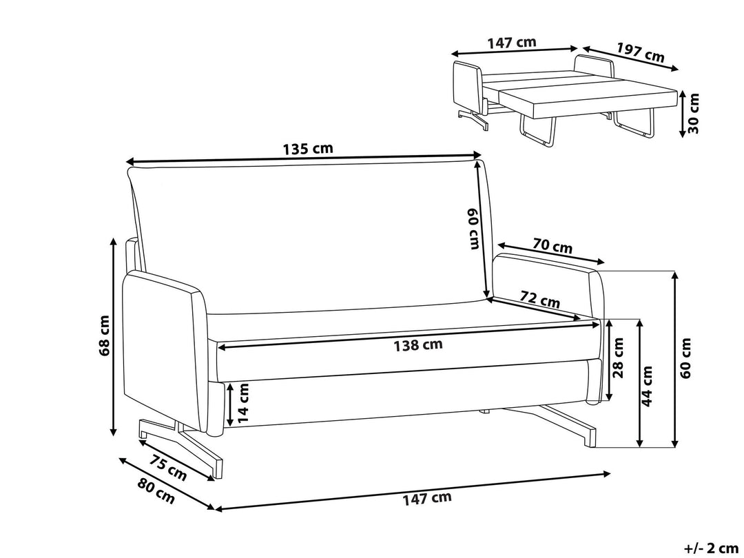 Belfast Sofa Bed Grey