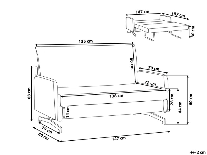 Belfast Sofa Bed Grey