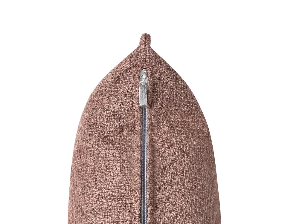 Sofa Bed 2 Seater Faux Linen Light Brown Aurelia