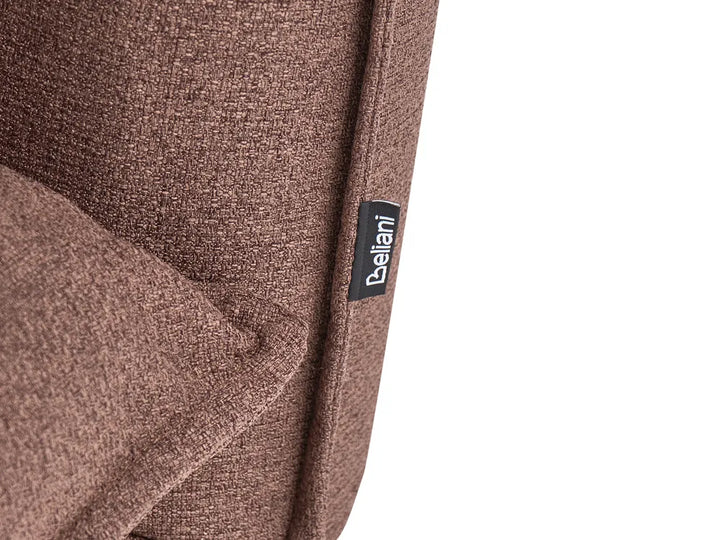 Sofa Bed 2 Seater Faux Linen Light Brown Aurelia