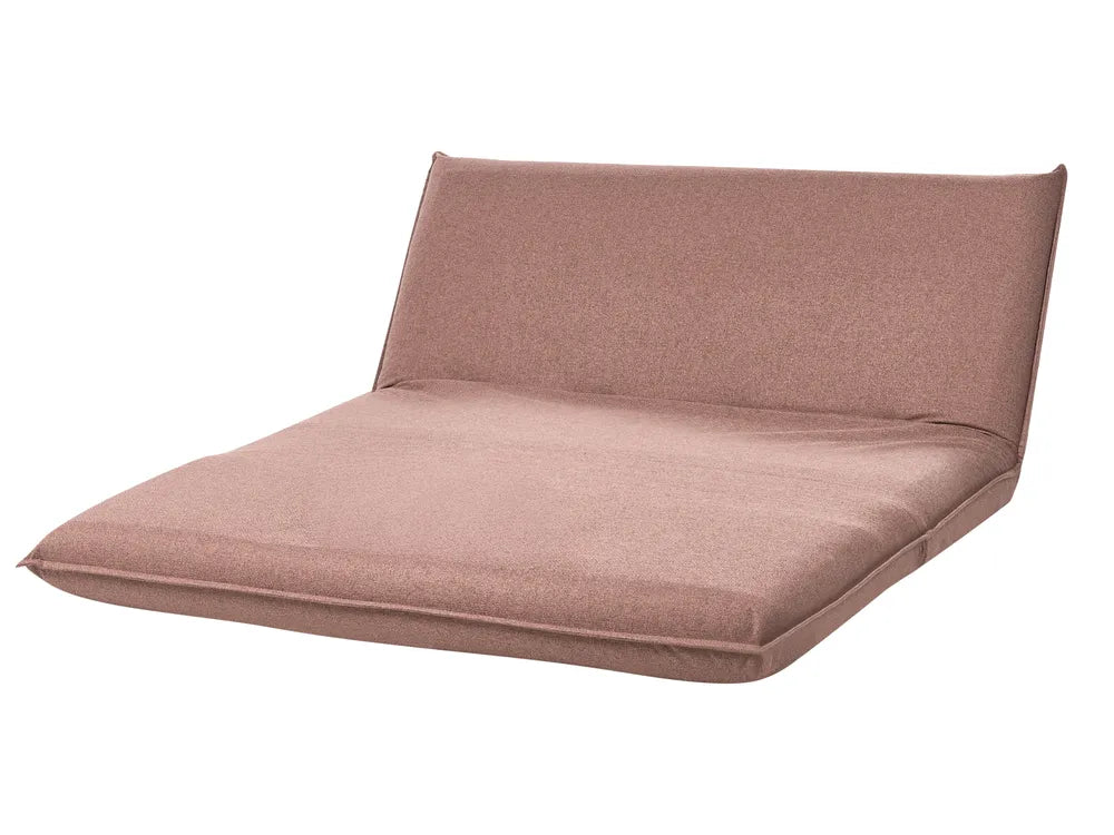 Sofa Bed 2 Seater Faux Linen Light Brown Aurelia