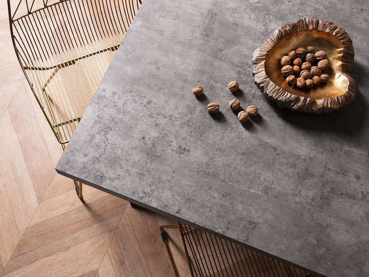 Parma Dining Table 160 x 90 cm Concrete Effect