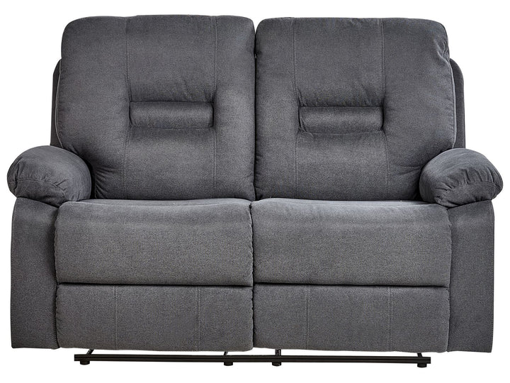 Bergen II 2 Seater Fabric Manual Recliner Sofa Grey