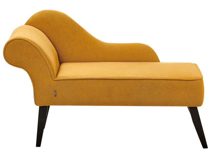 Biarritz Left Hand Fabric Chaise Lounge Mustard