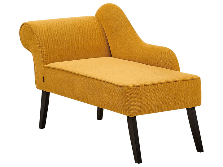 Biarritz Left Hand Fabric Chaise Lounge Mustard