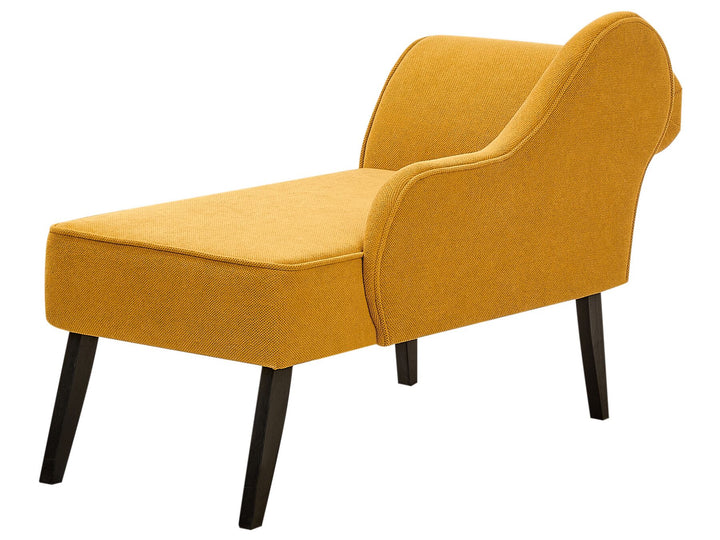 Biarritz Left Hand Fabric Chaise Lounge Mustard