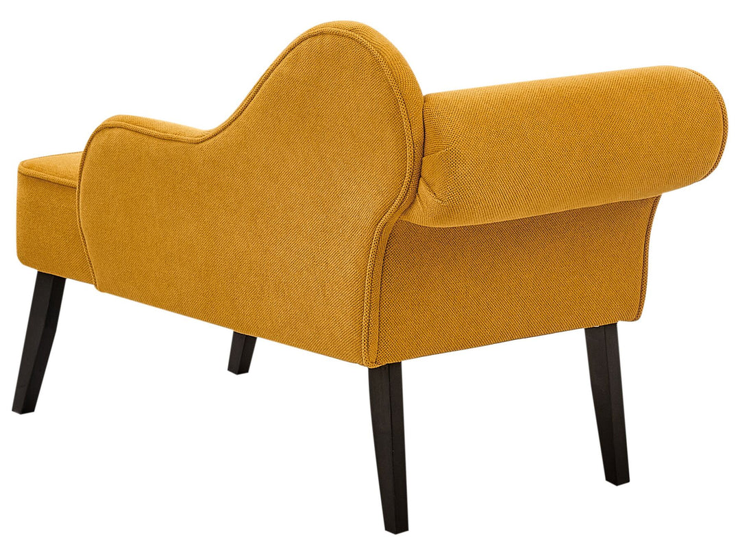 Biarritz Left Hand Fabric Chaise Lounge Mustard