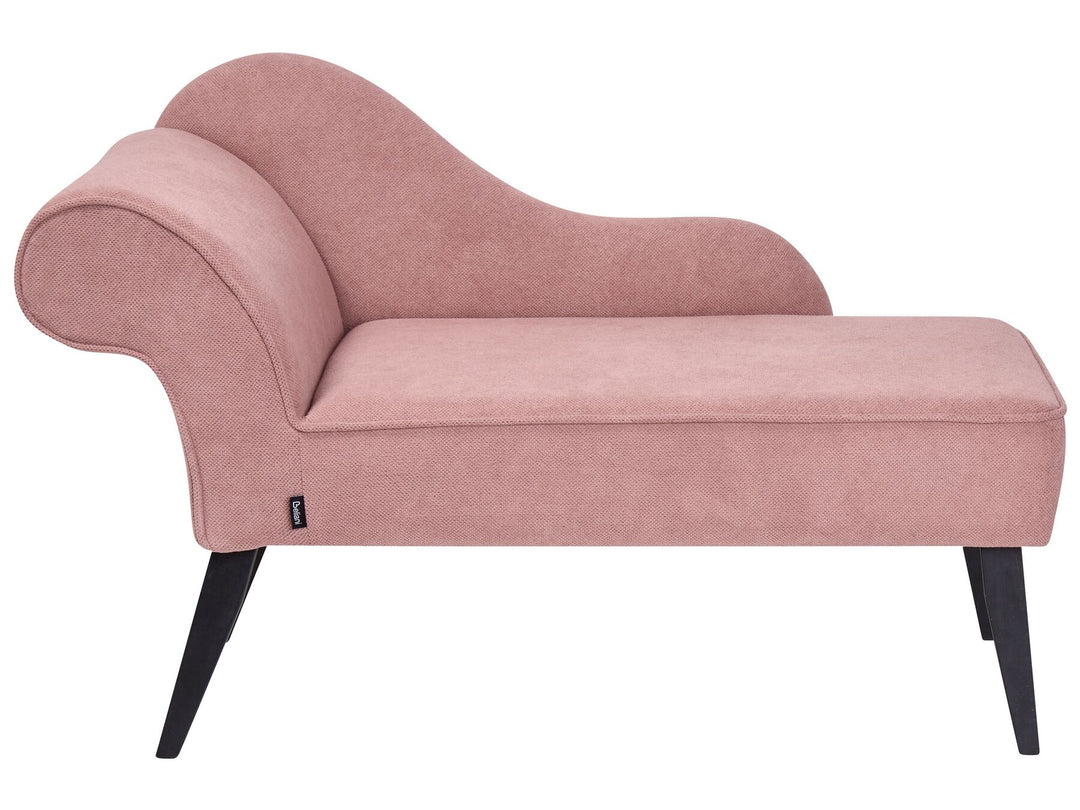 Biarritz Left Hand Fabric Chaise Lounge Pink