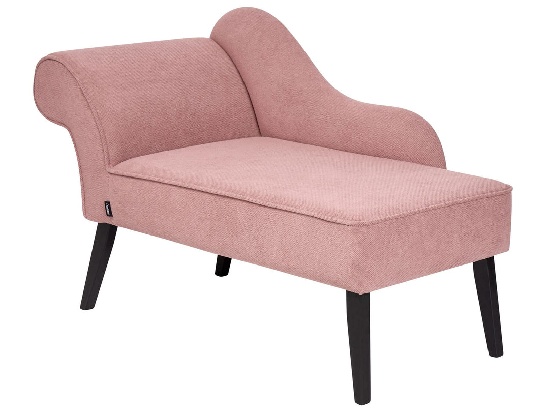 Biarritz Left Hand Fabric Chaise Lounge Pink