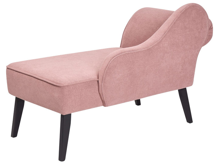 Biarritz Left Hand Fabric Chaise Lounge Pink