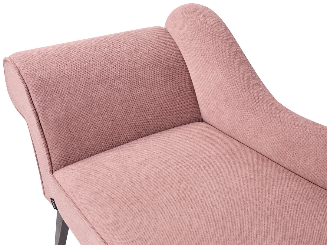 Biarritz Left Hand Fabric Chaise Lounge Pink