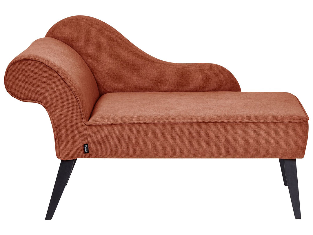 Biarritz Left Hand Fabric Chaise Lounge Red