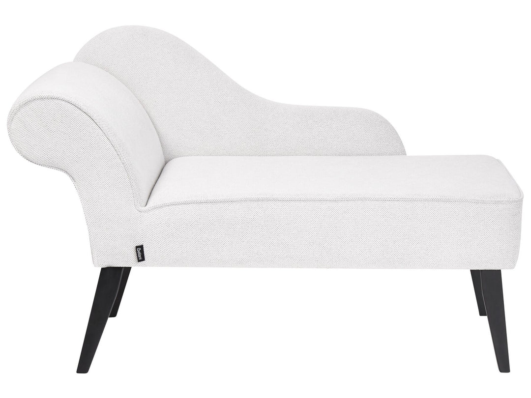 Biarritz Left Hand Fabric Chaise Lounge White