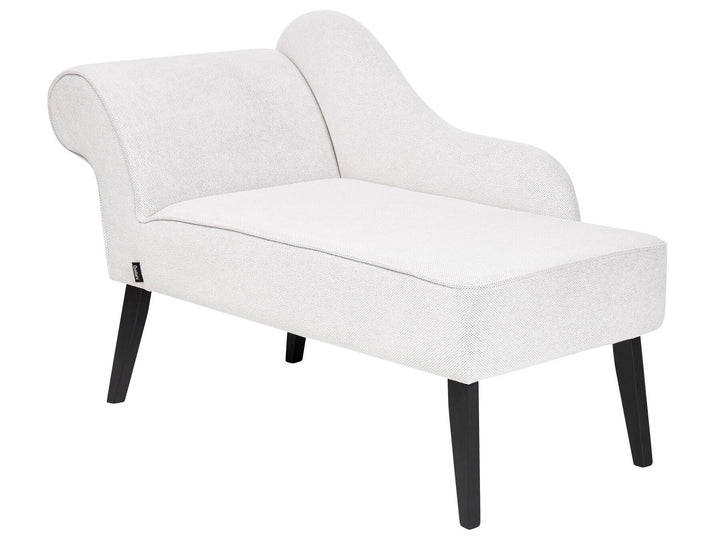 Biarritz Left Hand Fabric Chaise Lounge White