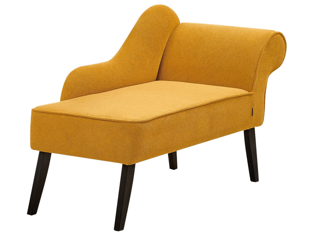 Biarritz Right Hand Fabric Chaise Lounge Mustard