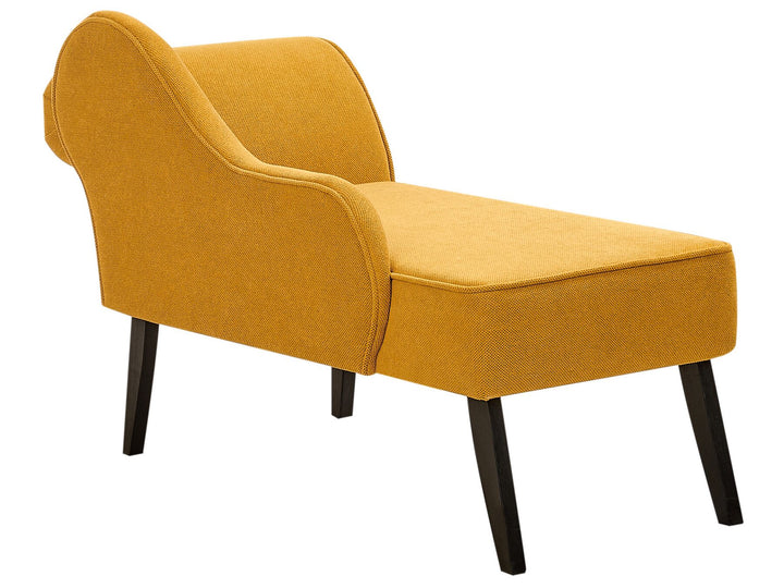 Biarritz Right Hand Fabric Chaise Lounge Mustard