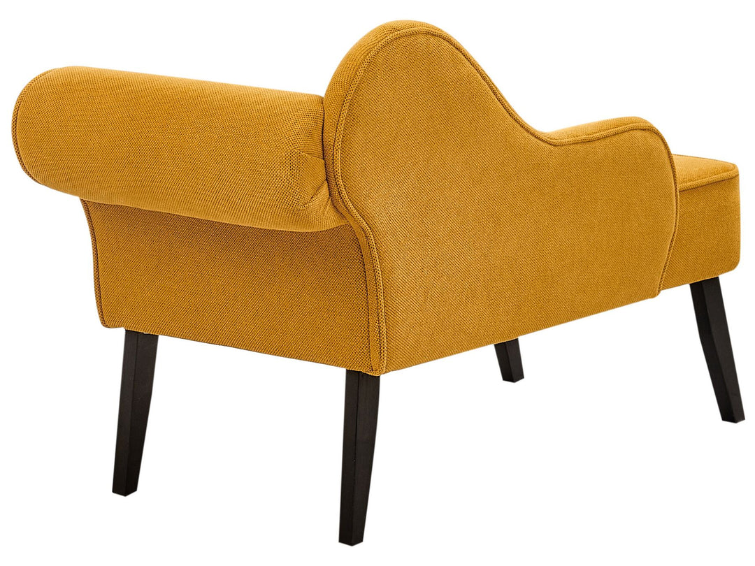 Biarritz Right Hand Fabric Chaise Lounge Mustard