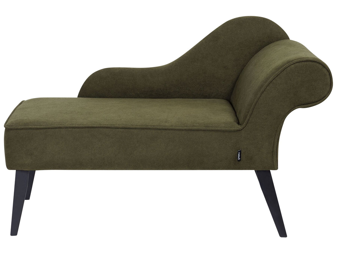 Biarritz Right Hand Fabric Chaise Lounge Olive Green