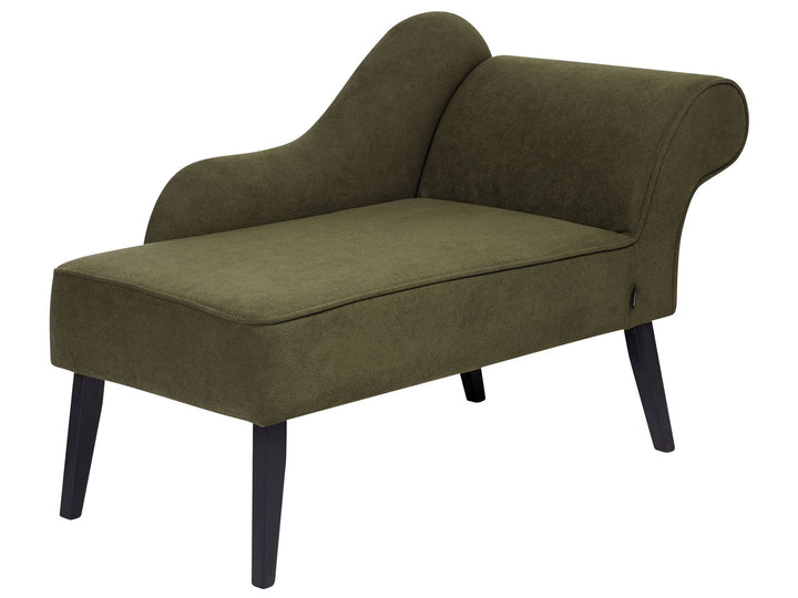 Biarritz Right Hand Fabric Chaise Lounge Olive Green