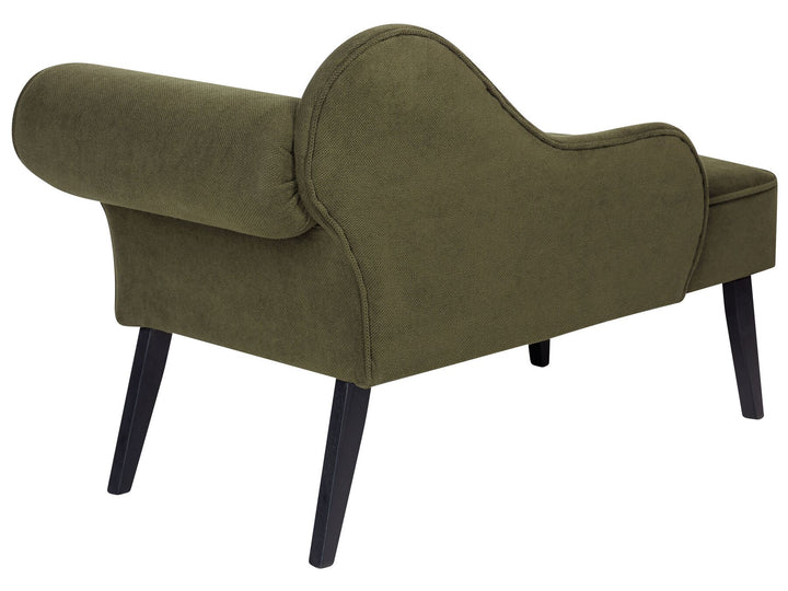 Biarritz Right Hand Fabric Chaise Lounge Olive Green