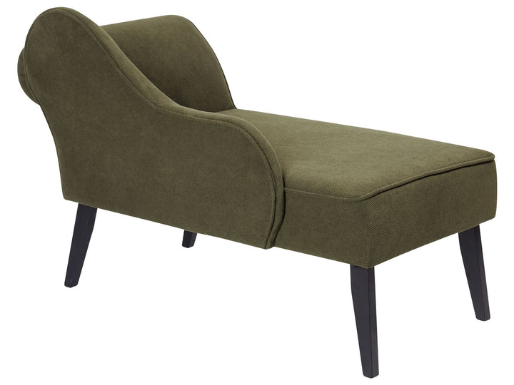 Biarritz Right Hand Fabric Chaise Lounge Olive Green