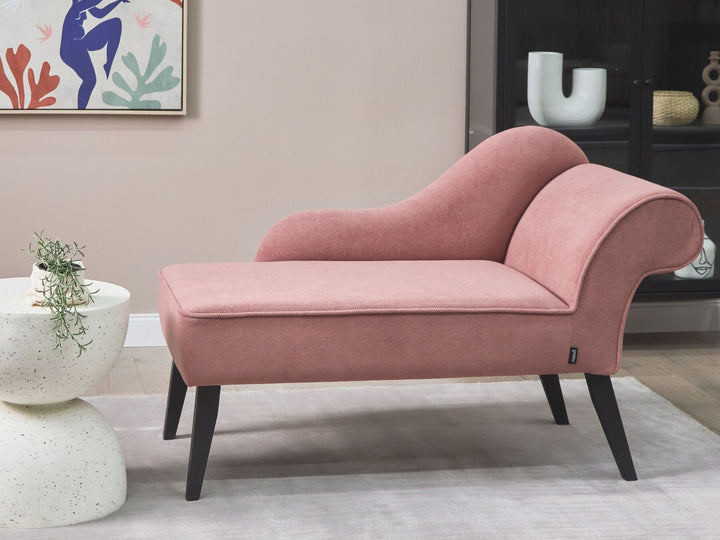 Biarritz Right Hand Fabric Chaise Lounge Pink