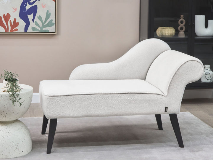 Biarritz Right Hand Fabric Chaise Lounge White