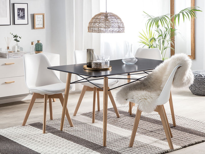 Biondi Dining Table 140 x 80 cm Black