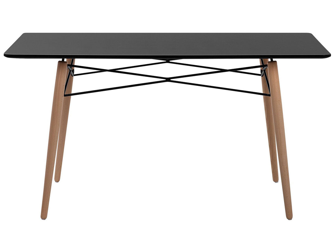 Ameila Dining Table 140 x 80 cm Black