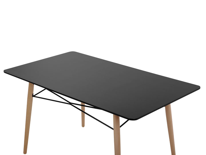 Ameila Dining Table 140 x 80 cm Black