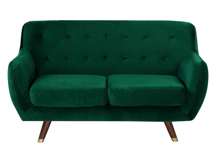 Bodo 2 Seater Velvet Sofa Emerald Green