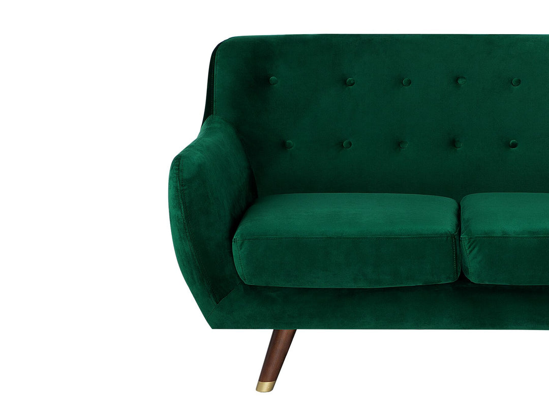 Bodo 2 Seater Velvet Sofa Emerald Green