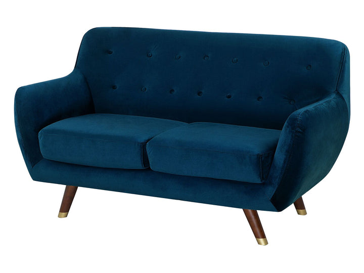 Bodo 2 Seater Velvet Sofa Navy Blue