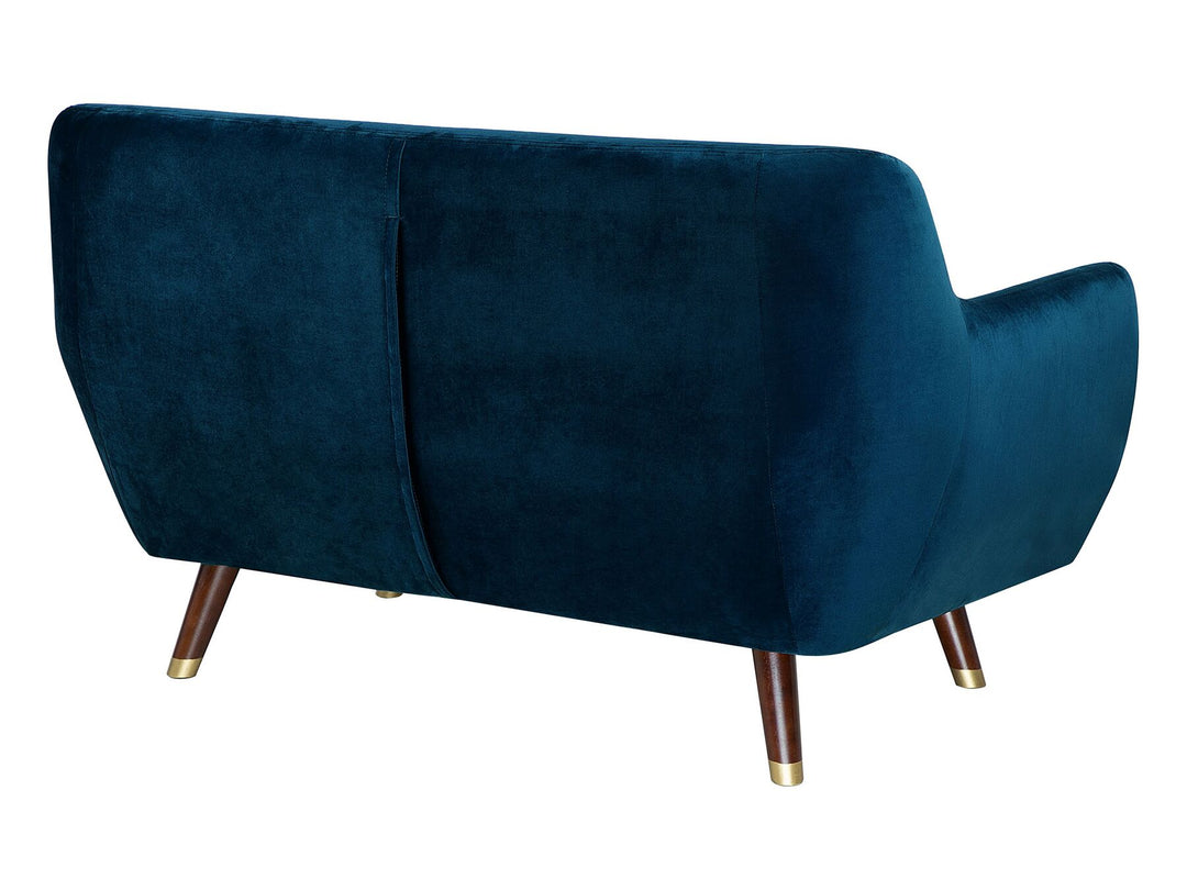 Bodo 2 Seater Velvet Sofa Navy Blue