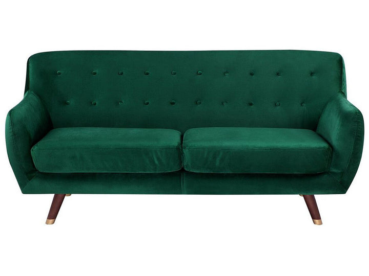 Bodo 3 Seater Velvet Sofa Emerald Green