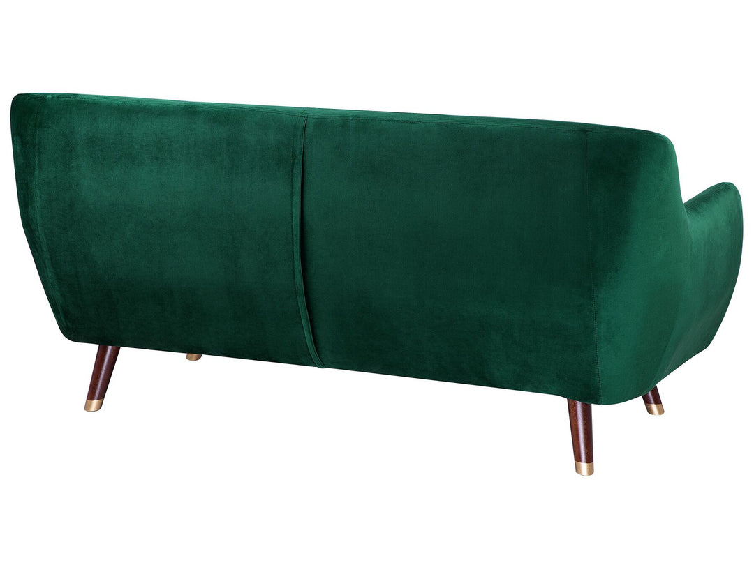 Bodo 3 Seater Velvet Sofa Emerald Green