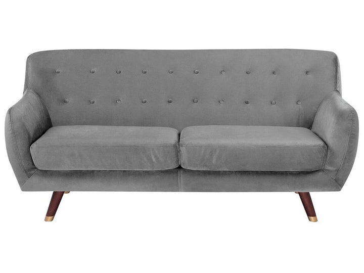 Bodo 3 Seater Velvet Sofa Grey