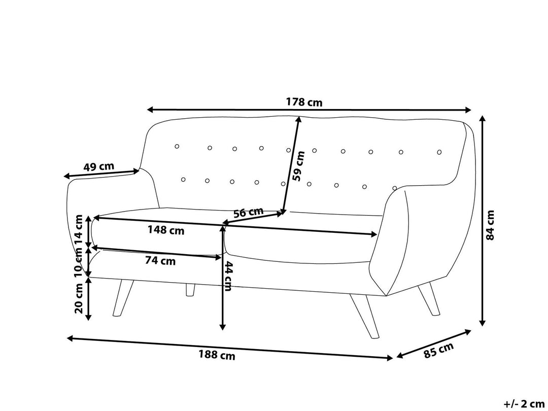 Bodo 3 Seater Velvet Sofa Grey