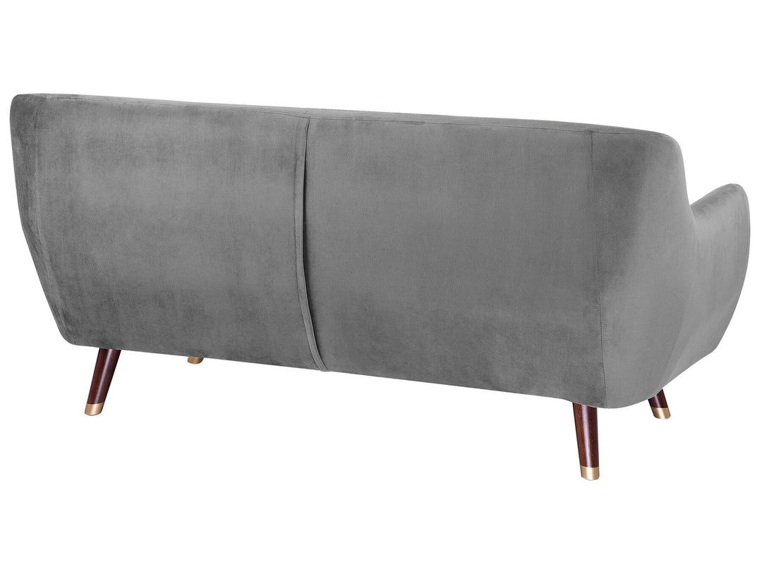 Bodo 3 Seater Velvet Sofa Grey