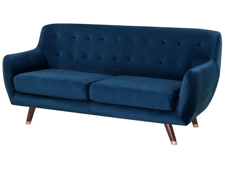 Bodo 3 Seater Velvet Sofa Navy Blue