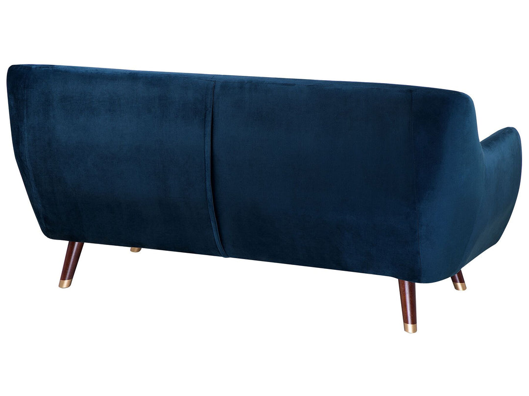 Bodo 3 Seater Velvet Sofa Navy Blue