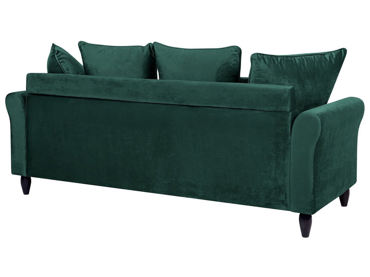 Bornholm 3 Seater Velvet Sofa Emerald Green