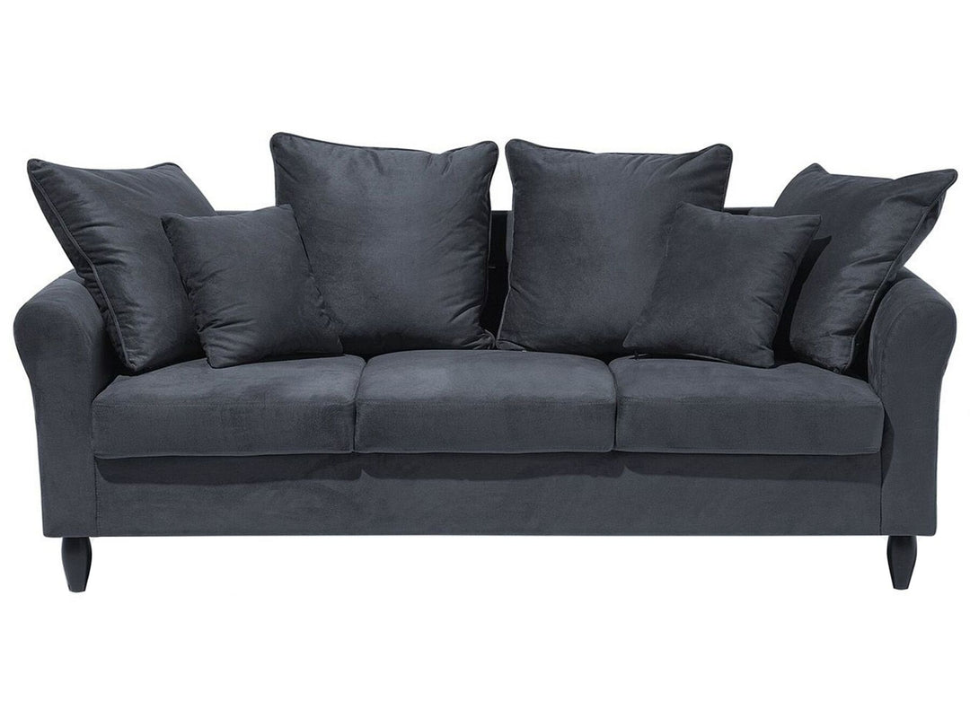 Bornholm 3 Seater Velvet Sofa Grey